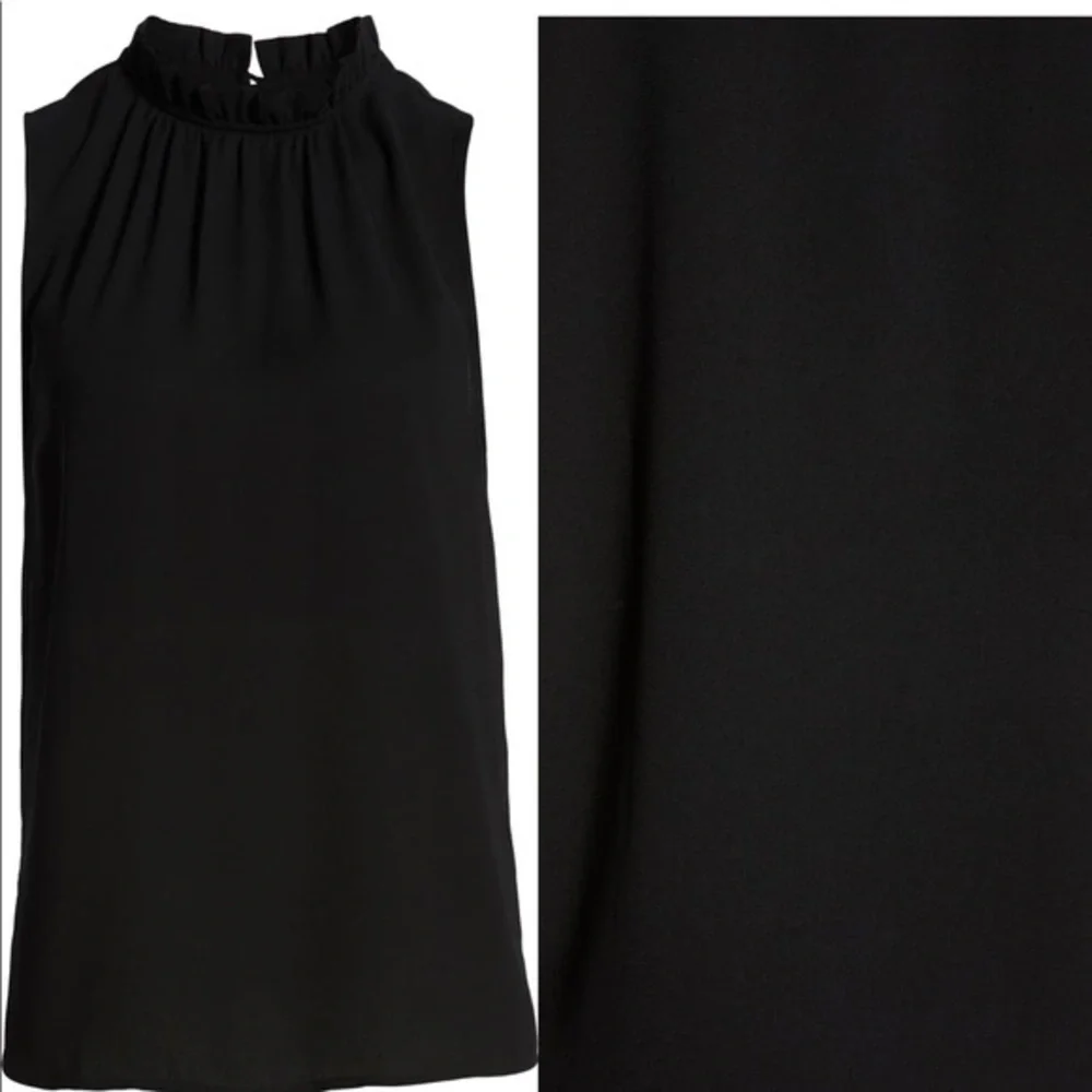 Halogen NWOT Ruffle Neck Top - Picture 3 of 6